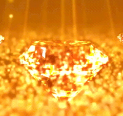 Gif animé bijoux pierre orange
